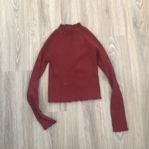 Burnt orange sweater